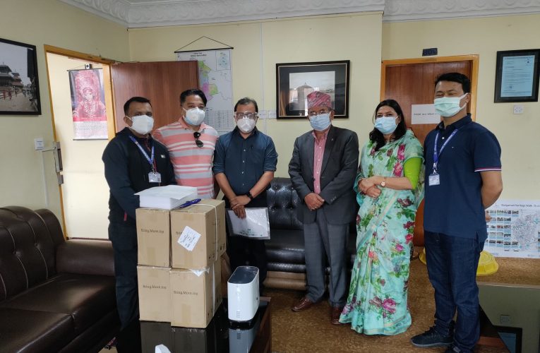कोभिड १९ बिरुद्धको अभियानलाई अक्सिजन कन्सन्ट्रेटर सहयोग
