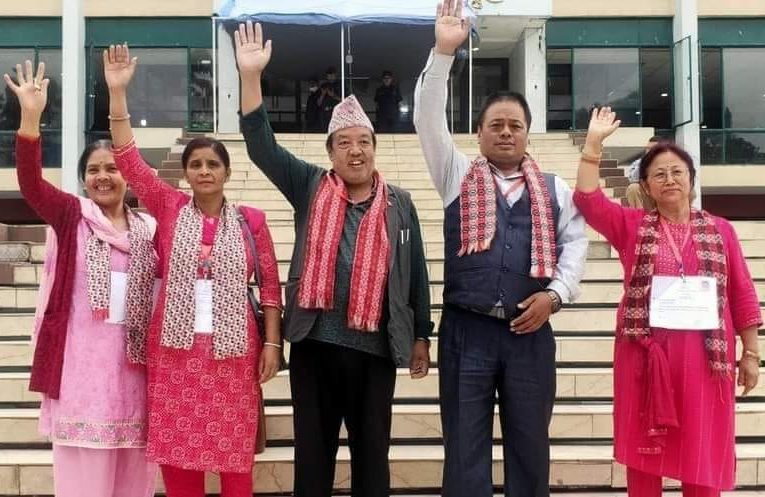 कामपा १८ वडामा  नेकपा एमाले जित